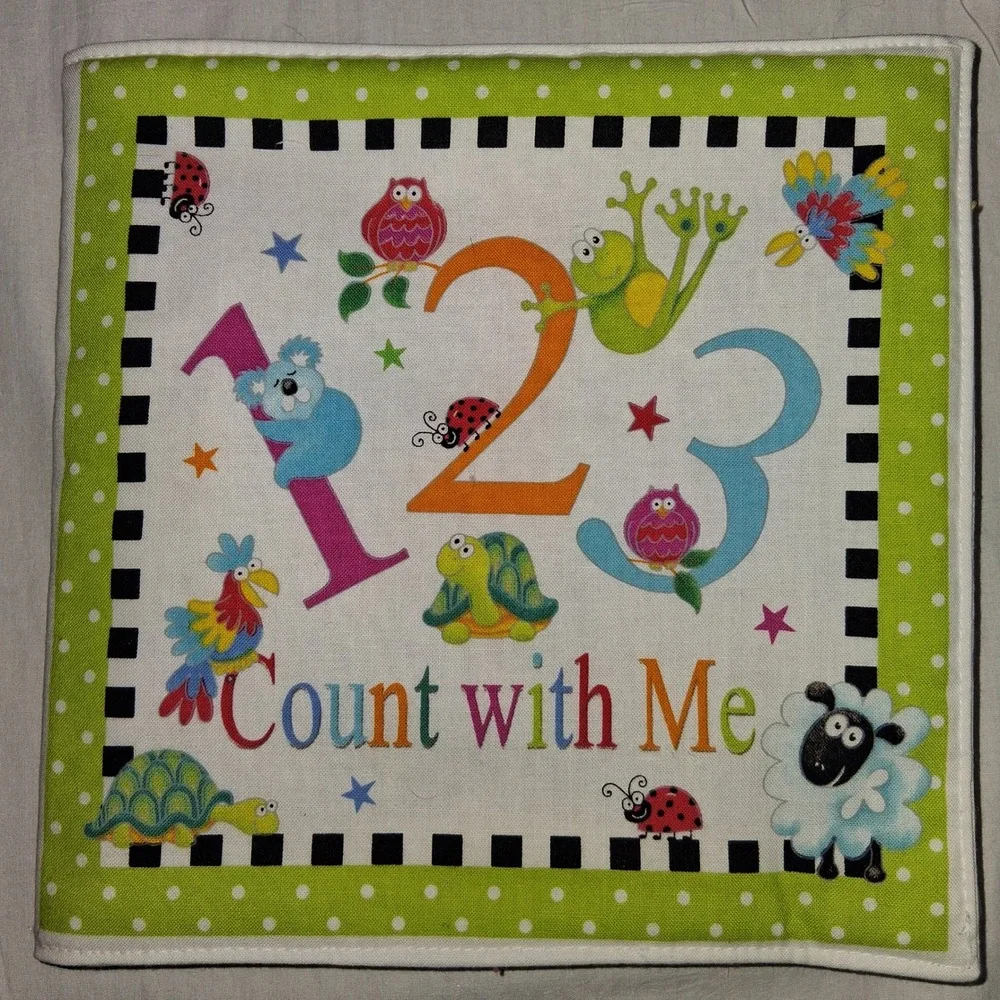 Baby‎ Soft Cloth Book Learning Numbers Animals Count with Me Toddler Toy